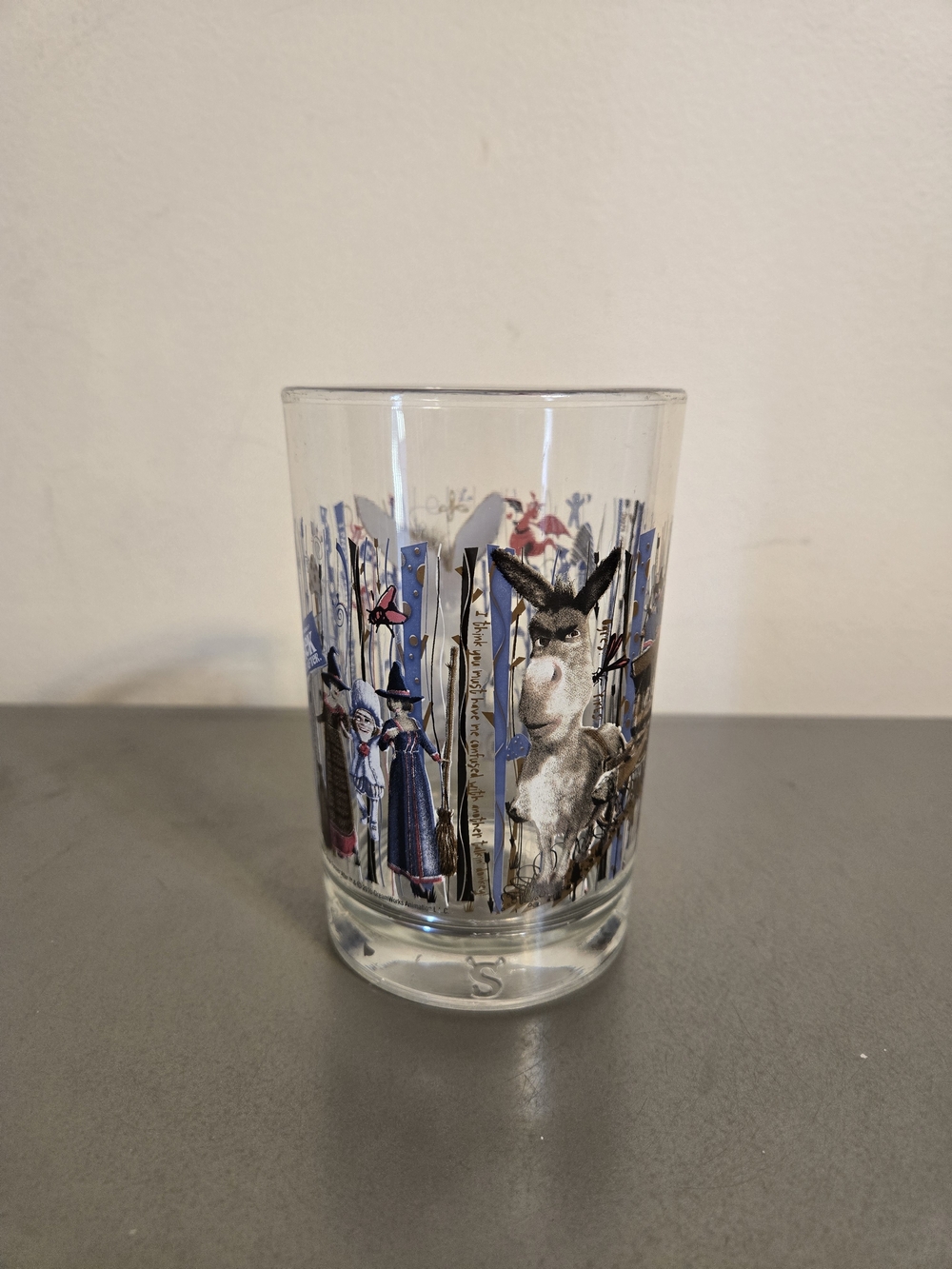 Collectible McDonald's Shrek Forever After Donkey 16 Ounce Glass